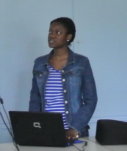 Claudia presenting