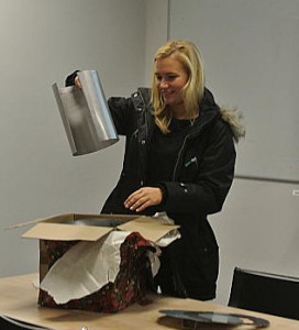 Die Einzelteile kommen in einem Paket